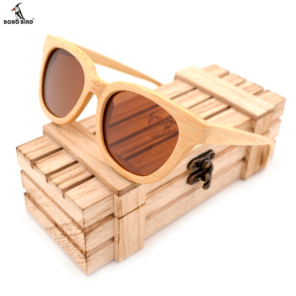 BOBO BIRD Handmade New Style Polarized Bamboo Wood Sunglasses