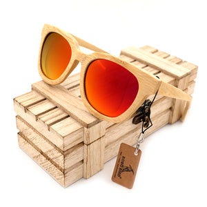 BOBO BIRD Handmade New Style Polarized Bamboo Wood Sunglasses