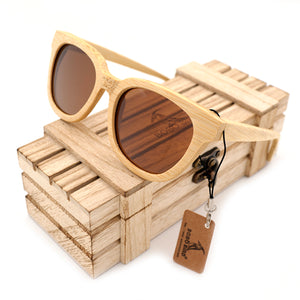 BOBO BIRD Handmade New Style Polarized Bamboo Wood Sunglasses