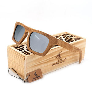 BOBO BIRD  Wood Bamboo Polarized Sunglasses