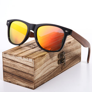 BARCUR Black Walnut Sunglasses Wood Polarized